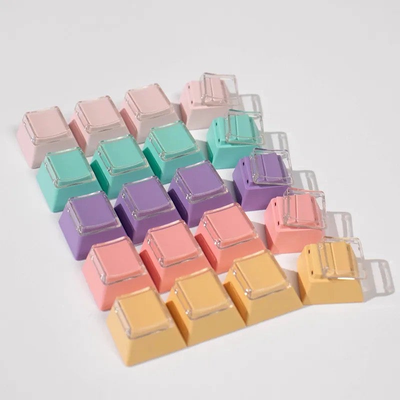 Y&D Sound of Music Gypsophila Unicorn Keycap Set - Cherry Profile 129/23 Keys - 1.7mm PBT Dye-Sub Top/Side Print - Mechanical Gaming Keyboards - Image 1